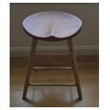 Custom MCM Fine Wood Stool - Signed