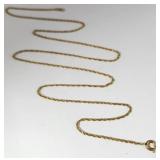 12k GF Rope Link Necklace