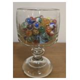 Marbles In Glass Jar