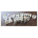 Sterling Silver & Glass Salt & Pepper Shakers+