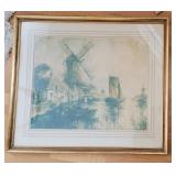 'River In Flanders' Etching Signed Al Wettel