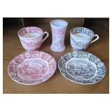 Palissy Pottery England Plates & Mugs+ (5)
