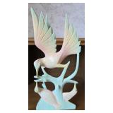Hand Carved Wooden Bird Sculpture