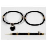 Victorian Mechanical Pencil & Hinged Bangles