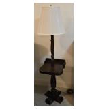 Wooden Floor Lamp w/ Tray Table