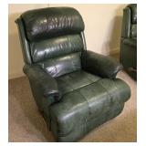 Green Leather Recliner Chair