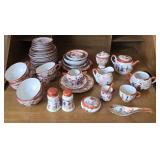 Japanese Porcelain Geisha Dish Set (45)