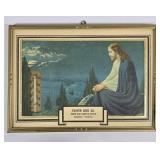 Troyer Seed Co.- Goshen, IN. Thermometer w/ Jesus