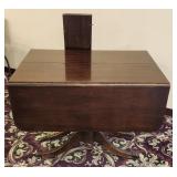 Duncan Phyfe Triple Pedestal Drop Leaf Table