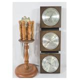 Steak Knife Carousel & MCM German Barometer