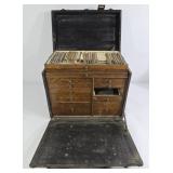 Antique Traveling Dentist Lockable Box