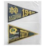 2013 Upper Deck Notre Dame Championship Pennants