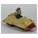 1940s Sun Rubber Co. Disney Donald Duck Toy Car