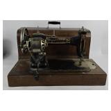 Antique White Rotary Sewing Machine