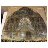 Antique Arch Stained Glass Window