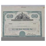 Studebaker Corporation $100 Stock Certificate