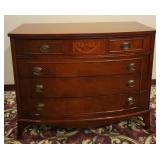 Cherry 4-Drawer Wood Inlay Dresser