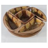 Rare McCoy Pottery Lazy Susan Serving Set