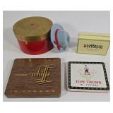 Lee Mini Hat, Tom Thumb Cigar Tins & Boxes +