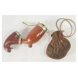 Bruyere Garante Pocket Pipe & Tobacco Bag