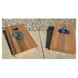 Wooden Cornhole Game w/ Bean Bags