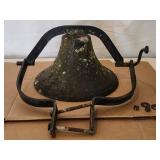 Antique Cast Iron Church School Bell