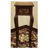 Cane Front Antique Side Table w/ Drawer