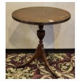 Antique Side/Wine Pedestal Table