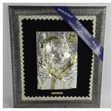 Pope John Paul II Silver Plated Plaque Italy