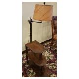 Art Deco Style Wood Lamp End Table