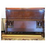 Full Size Mahogany Sleigh Headboard & Footboards +