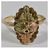10k Black Hills Gold Foliat Ring (6.5)