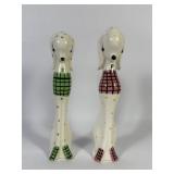 Napco Japan Ceramic Poodle Salt & Pepper Shakers