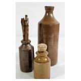 J. Bourne & Son Saltglazed Ink Bottles +