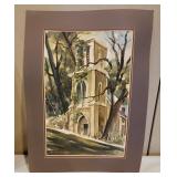 Tower Watercolor By Edward Basker South Bend, IN