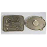 Chevrolet & Buffalo Nickel Brass Buckles