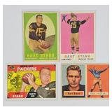 1950-60's Topps Bart Starr Rookie Football Cards+