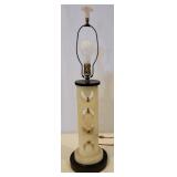 White Cutout Stone Lamp