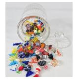 Waterford Crystal Vase & Murano Glass Candy