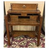 Antique Oak Mission Style Lift-Top Desk