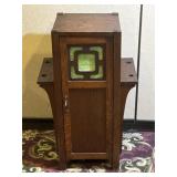 Antique Arts & Crafts Oak Smoking Stand