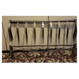 Silver Finish Metal Headboard