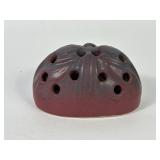 Van Briggle Pottery Mulberry Flower Frog
