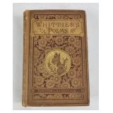 'Whittier's Poems' Book (1882)