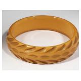 Butterscotch Bakelite Bangle Bracelet