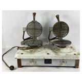 Edison Electric Commercial Double Waffle Iron