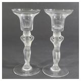 Bayel Bacchante Frosted Nude Candle Holders