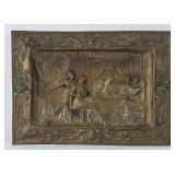 'The Feast' Copper Repoussï¿½ Relief Plaque