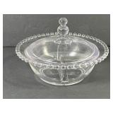 Imperial Candlewick 2 Part Lidded Candy Dish