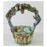 Jim Shore Heartwood Creek Woodland Easter Basket